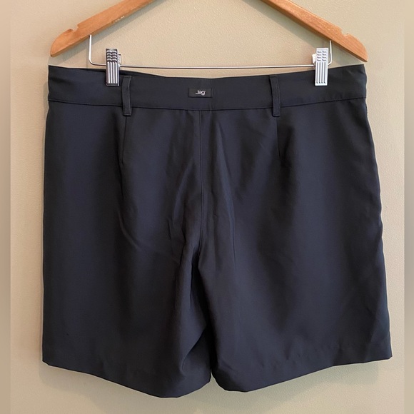 Jag: Black Shorts with Roll Tab - Picture 12 of 17